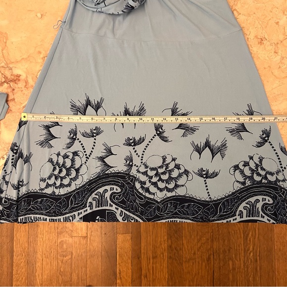 LEOTA New Perfect Wrap Dress Blue Bracelet Sleeve Large - Picture 8 of 12